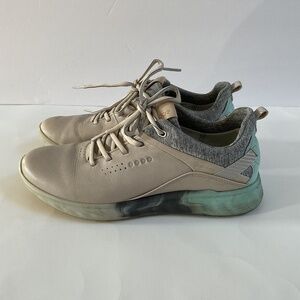 ECCO Womens Golf S-Three Spikeless Size US 7 EU 38 Shoes Gore-Tex Lace Up Gravel